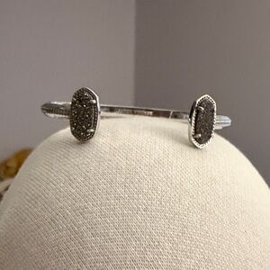 Kendra Scott Elton Cuff in Platinum Drusy